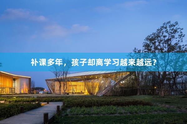 补课多年，孩子却离学习越来越远？