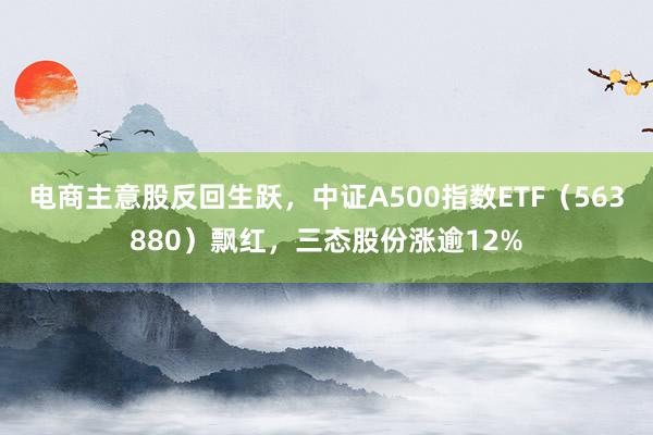 电商主意股反回生跃，中证A500指数ETF（563880）飘红，三态股份涨逾12%