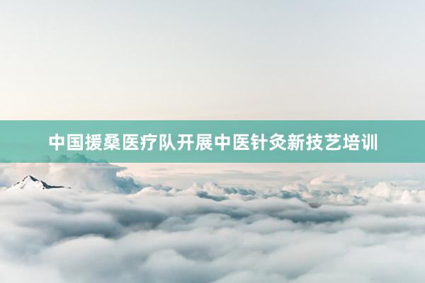 中国援桑医疗队开展中医针灸新技艺培训