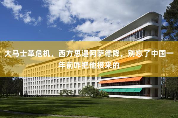 大马士革危机，西方思逼阿萨德降，别忘了中国一年前咋把他接来的